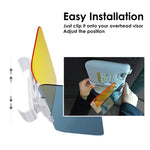 Windshield Anti-Glare Day and Night Car Visor Extender, 2 in 1 Car Sunshade and Night Vision Anti-Dazzle Visor Extender