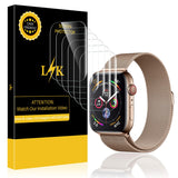 6 Pack LK Screen Protector for Apple Watch 44mm Series 4 Max Coverage Flexible Film with Lifetime Replacement Warranty