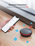 Vtin Q1 Shower Bluetooth Speaker, Waterproof Speaker with 8W Louder HD Sound,10H Playtime Portable Bluetooth Speaker with Suction Cup, Built in Mic, Support SD Card, for Shower, Pool, Beach, Outdoor