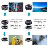 iPhone Lens Kit, Phone Lens for Andriod, KEYWING HD Cell Phone Lens for iPhone Xr, 7 Plus, 8 Plus, Xs max, Samsung. Macro+Telephoto Zoom+Fisheye+CPL+Wide Angle+Starburst+Kaleidoscope Lens