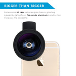 AMIR Phone Camera Lens, 0.45X Super Wide Angle Lens + 12.5X Macro Lens, Clip-On 2 in 1 Professional for iPhone Lens Kit for iPhone 8, X/7, 6/6 Plus/5s, Samsung & Smartphones