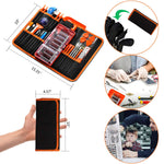 GANGZHIBAO 90pcs Electronics Repair Tool Kit Professional, Precision Screwdriver Set Magnetic for Fix Open Pry Cell Phone, Apple iPhone, Computer, PC, Laptop, Tablet, iPad, Macbook with Portable Bag