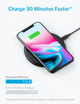 Anker Wireless Charger, Qi-Certified Ultra-Slim Wireless Charger Compatible iPhone Xs Max/XS/XR/X/8/8 Plus, Galaxy S9/S9+/S8/S8+/Note 8 and More, PowerPort Wireless 5 Pad (No AC Adapter)