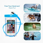 EOTW IPX8 Universal Waterproof Case for Smartphone Device to 6.5" Fit for iPhone Xs Max XS XR X 8 7Plus 6 6S Samsung Galaxy s8/s8plus/s7 Google Pixel HTC10 for Water Parks/Beach/Cruise/Pools