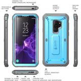 Samsung Galaxy S9+ Plus Case, SUPCASE Full-Body Rugged Holster Case with Built-in Screen Protector for Galaxy S9+ Plus (2018 Release), Unicorn Beetle PRO Series - Retail Package (Blue)