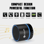 Wireless Bluetooth Speaker - Forcovr Mini LED Best Multi-Function Portable Indoor Outdoor Stereo Bluetooth Speakers Bass HD Surround, Built-in Microphone, FM Radio, Handsfree Call, AUX Input