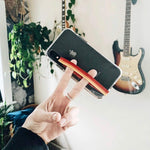 Phone Grip Finger Strap Accessory for Mobile Cell Phone, by Phone Loops (Retro)