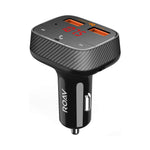 Roav by Anker, SmartCharge F0 FM Transmitter/Bluetooth Receiver/Car Charger with Bluetooth 4.2, 2 USB Ports, PowerIQ, and AUX Output (No Dedicated App)