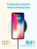 Anker Wireless Charger, Qi-Certified Ultra-Slim Wireless Charger Compatible iPhone Xs Max/XS/XR/X/8/8 Plus, Galaxy S9/S9+/S8/S8+/Note 8 and More, PowerPort Wireless 5 Pad (No AC Adapter)