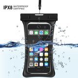 RANVOO [Floating] Waterproof Phone Pouch, Dry Bag Case for iPhone XS Max XR X 8 Plus 7 Plus 6 6s Plus, Samsung Galaxy S9 Plus S8 Edge Note 8 7, LG G5 G6, up to 6.8"- Black