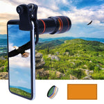 Godefa 12X Zoom Telephoto Cell Phone Camera Lens Universal Clip On Lens Kit for iPhone X/8/7/6S/6 Plus/5/4,Samsung, Android and Other Phones