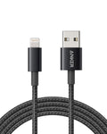 Anker 6ft Premium Nylon Lightning Cable, Apple MFi Certified for iPhone Chargers, iPhone Xs/XS Max/XR/X / 8/8 Plus / 7/7 Plus / 6/6 Plus / 5s, iPad Pro Air 2, and More(Black)