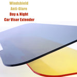 Windshield Anti-Glare Day and Night Car Visor Extender, 2 in 1 Car Sunshade and Night Vision Anti-Dazzle Visor Extender