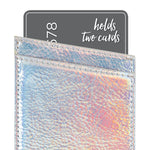 Case-Mate - Stick On Credit Card Wallet - POCKETS - Ultra-slim Card Holder - Universal fit - Apple – iPhone – Samsung – Galaxy - and more – Iridescent