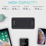 Power Bank 24000mAh Portable Charger Battery Pack 4 Output Ports Huge Capacity Backup Battery Compatible Android Phone and Other Smart Phone