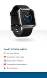 Fitbit Blaze Smart Fitness Watch, Black, Silver, Large (6.7 - 8.1 inch)