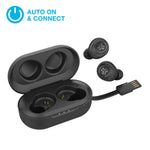 JLab Audio JBuds Air True Wireless Signature Bluetooth Earbuds + Charging Case - Black - IP55 Sweat Resistance - Bluetooth 5.0 Connection - 3 EQ Sound Settings: JLab Signature, Balanced, Bass Boost