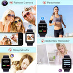 Bluetooth Smart Watch,Touch Screen Sport Wrist Watch Phone for Android Pedometer Smartwatch Compatible Samsung Men Women