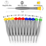 21pcs Precision Screwdriver Set Magnetic,GangZhiBao Repair Tools Kit for Fix Phone/iphone,Computer/PC,Tablet/Pad,Watch,PS4 - Replace Screen Battery Camera Small Electronics Open Pry Tool Kits Sets DIY