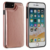 iPhone 7 Plus iPhone 8 Plus Wallet Case with Card Holder,OT ONETOP Premium PU Leather Kickstand Card Slots Case,Double Magnetic Clasp and Durable Shockproof Cover 5.5 Inch(Rose Gold)