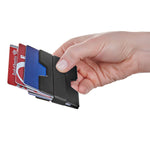 ROCO Minimalist Aluminum Slim Wallet RFID BLOCKING Money Clip - No.2 (Black)