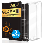 Ailun Screen Protector for iPhone 8 Plus 7 Plus 6s Plus 6 Plus,[5.5inch][3Pack],2.5D Edge Tempered Glass Compatible with iPhone 8 Plus,7 Plus 6s Plus 6 Plus,Anti-Scratch,Case Friendly