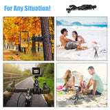 Leypin Flexible Phone Tripod,Portable and Adjustable Camera Stand Holder with Wireless Remote and Universal Clip 360°Rotating Suitable for iPhone, Android Phone, Camera, Sports Camera GoPro