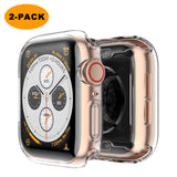 Misxi Compatible with Apple Watch Series 4 Screen Protector 44mm, 2018 New iwatch Cover TPU Overall Protection 0.3mm Ultra-Thin Case for Apple Watch Series 4 44mm (2-Pack)