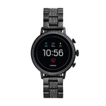 Fossil Women's Gen 4 Venture HR Heart Rate Stainless Steel Touchscreen Smartwatch, Color: Black (FTW6023)