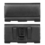 Mopaclle Galaxy Note 9 Holster Case, Premium Leather Galaxy Note 8 Belt Clip Case with Belt Loops Cellphone Pouch with ID Card Holder for Samsung Note 9/ Note 8 (Fits w/Otterbox Case On) Black