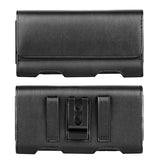 Mopaclle Galaxy Note 9 Holster Case, Premium Leather Galaxy Note 8 Belt Clip Case with Belt Loops Cellphone Pouch with ID Card Holder for Samsung Note 9/ Note 8 (Fits w/Otterbox Case On) Black