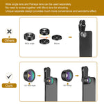 Phone Camera Lens,Upgraded 3 in 1 Phone Lens kit-198° Fisheye Lens + 20X Macro Lens + 120° Wide Angle Lens,Clip on Cell Phone Lens Kits Compatible with iPhone,iPad,Most Android Phones and Smartphones