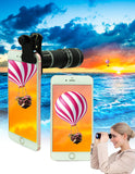 Cell Phone Camera Lens Kit,11 in 1 Universal 20x Zoom Telephoto Lens,0.63Wide Angle+15X Macro+198°Fisheye+2X Telephoto+Kaleidoscope+CPL/Starlight/Eyemask/Tripod/Remote,for Most Smartphone (Black)