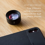 Moment - New Tele 58mm Lens for iPhone, Pixel, Samsung Galaxy and OnePlus Camera Phones