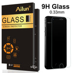 Ailun Screen Protector for iPhone 8 Plus 7 Plus 6s Plus 6 Plus,[5.5inch][3Pack],2.5D Edge Tempered Glass Compatible with iPhone 8 Plus,7 Plus 6s Plus 6 Plus,Anti-Scratch,Case Friendly