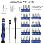 82 in 1 Precision Screwdriver Set Justech Magnetic Screwdriver Kit Professional Tiny Repair Tool Kit for Reparing Cell Phone iPhone iPad Laptop Smartphones MacBook -Blue