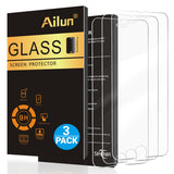 Ailun Screen Protector for iPhone 8 Plus 7 Plus 6s Plus 6 Plus,[5.5inch][3Pack],2.5D Edge Tempered Glass Compatible with iPhone 8 Plus,7 Plus 6s Plus 6 Plus,Anti-Scratch,Case Friendly