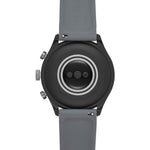 Fossil Men's Gen 4 Sport Heart Rate Metal and Silicone Touchscreen Smartwatch, Color: Grey, Black (FTW4019)