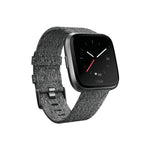 Fitbit Versa Special Edition Smart Watch, Charcoal Woven, One Size (S & L Bands Included)