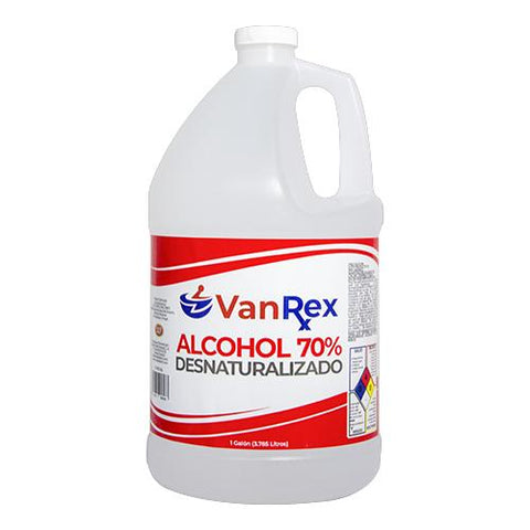 ALCOHOL DESNATURALIZADO 70% VANREX - GALON (3.785 L)