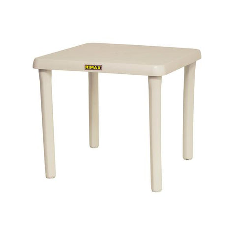 Mesa plástica cuadrada blanca, Rimax