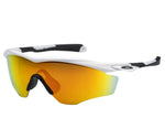 Detalles acerca de Oakley para hombre espejados M2 OO9343-05 Blanco Fuego Iridium Wrap gafas de sol- mostrar título original